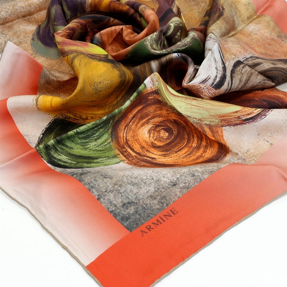 Armine İpek Eşarp - Nostalji Serisi - 7903D-41 - Tivil