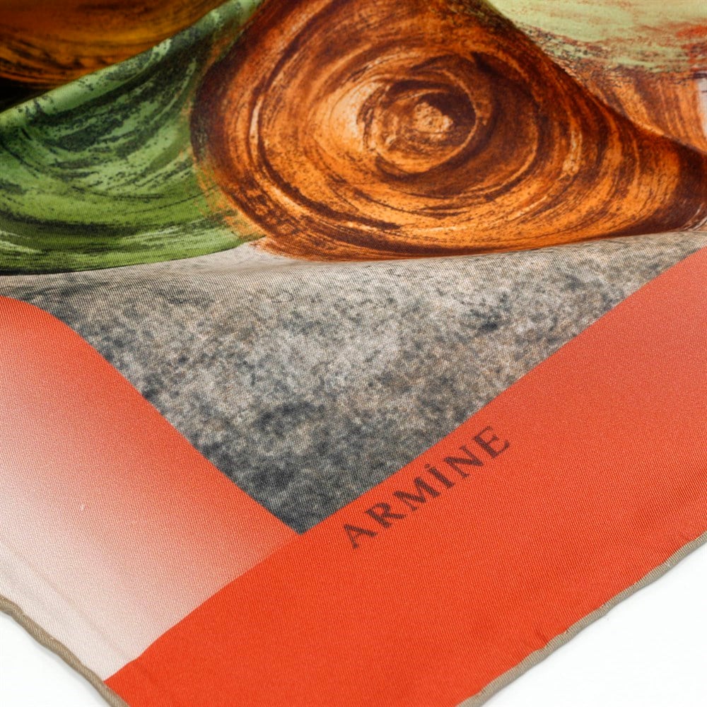 Armine İpek Eşarp - Nostalji Serisi - 7903D-41 - Tivil