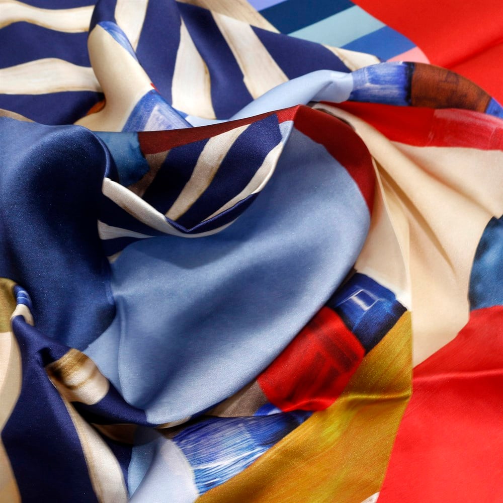 Armine İpek Eşarp - Nostalji Serisi - 8112D-42 - Tivil