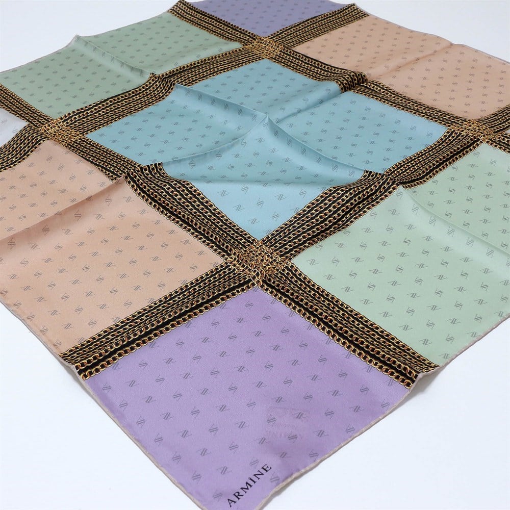 Armine İpek Eşarp - Nostalji Serisi - 8113D-34 - Tivil