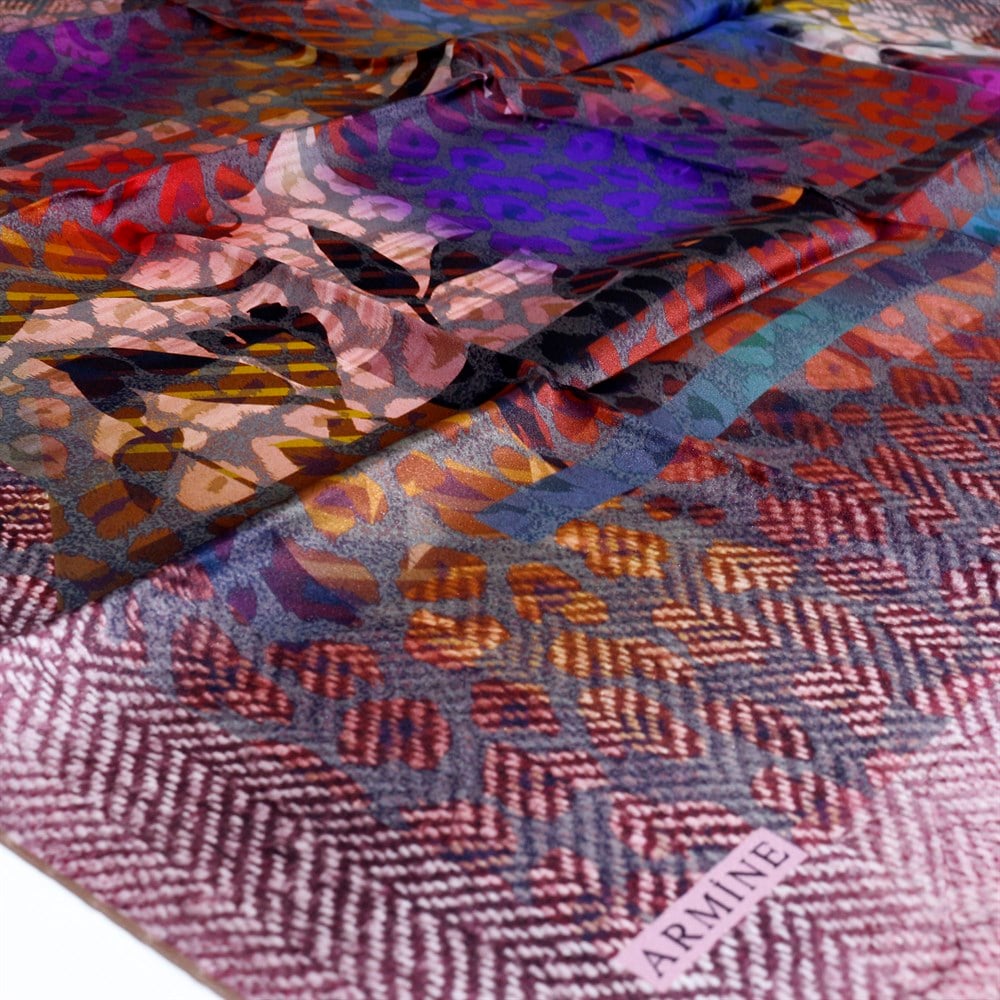 Armine Silk Scarf - 8201D 39 - Satin