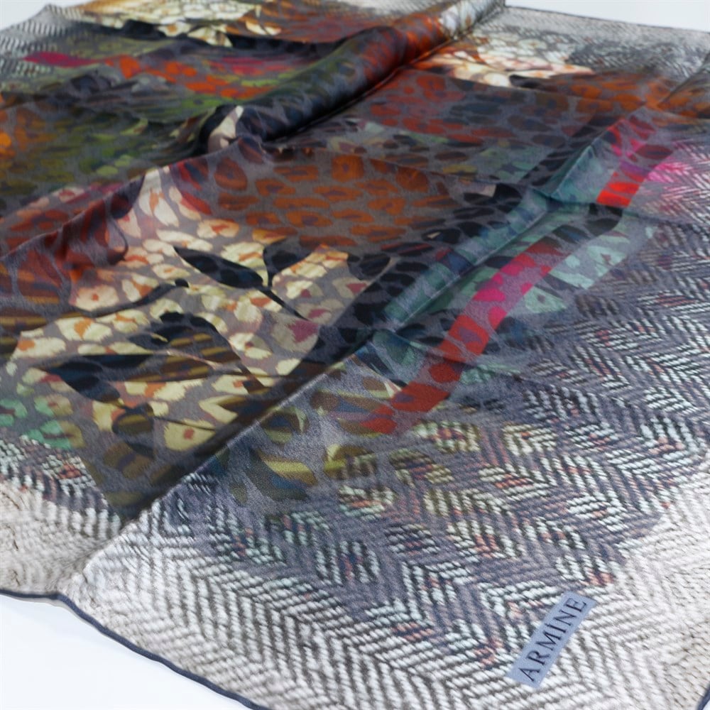Armine Silk Scarf - 8201D 03 - Satin