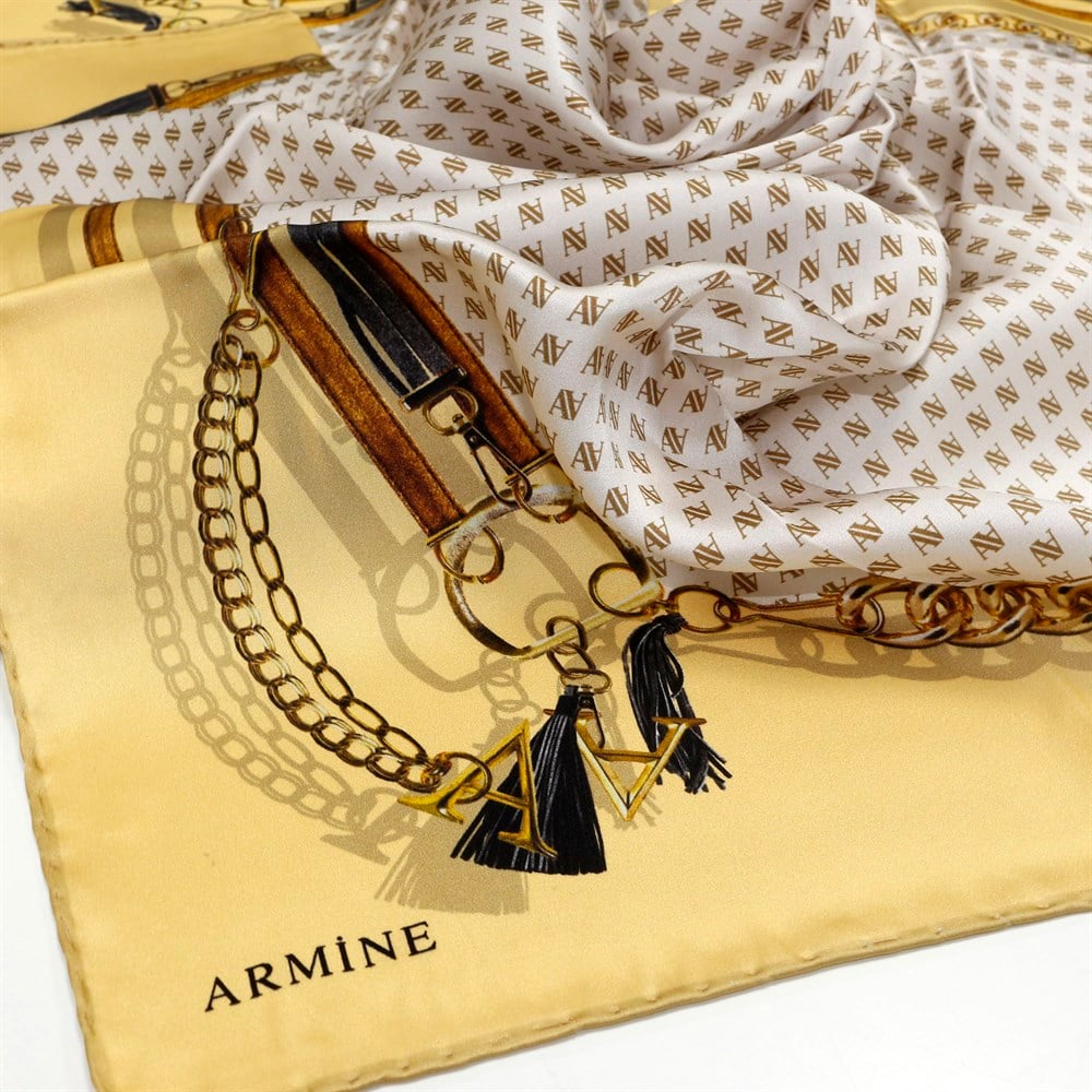 Armine İpek Eşarp - Nostalji Serisi - 8314D-09 - Sura