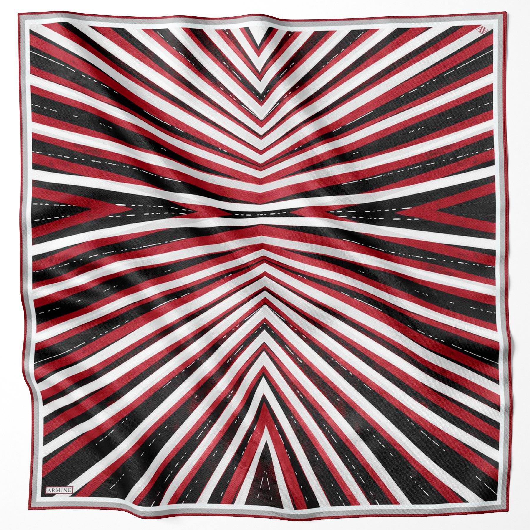 Armine İpek Eşarp - Nostalji Serisi - 8943D-56 - Tivil