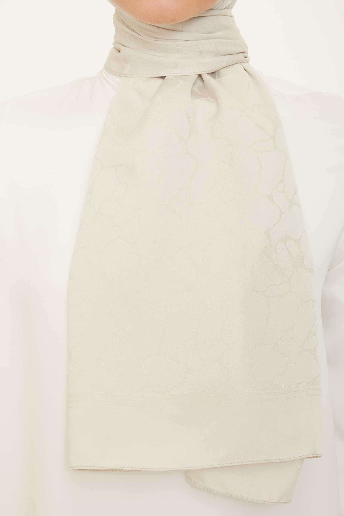 Armine Jakarlı Safir Şal - AT1SFR - 22 - Bej