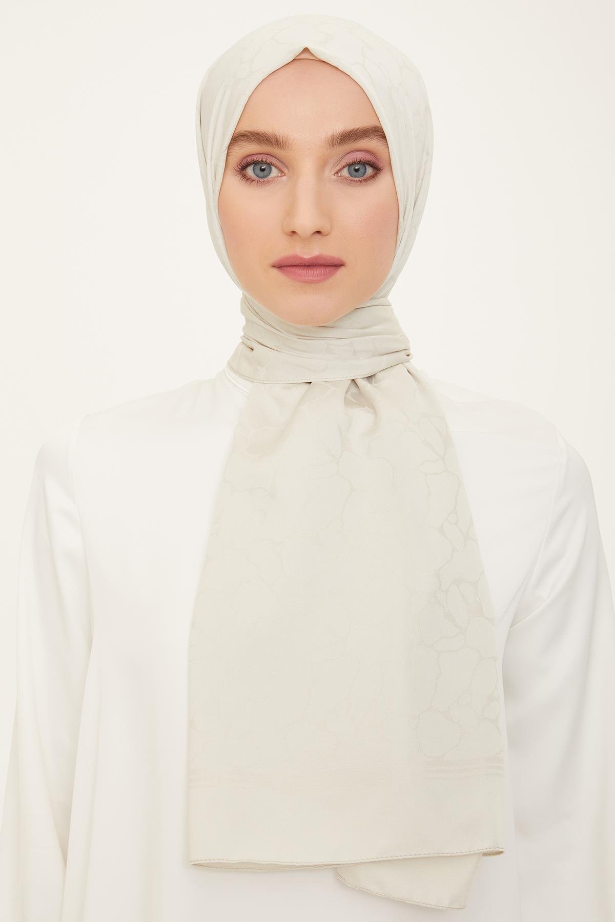 Armine Jakarlı Safir Şal - AT1SFR - 22 - Bej