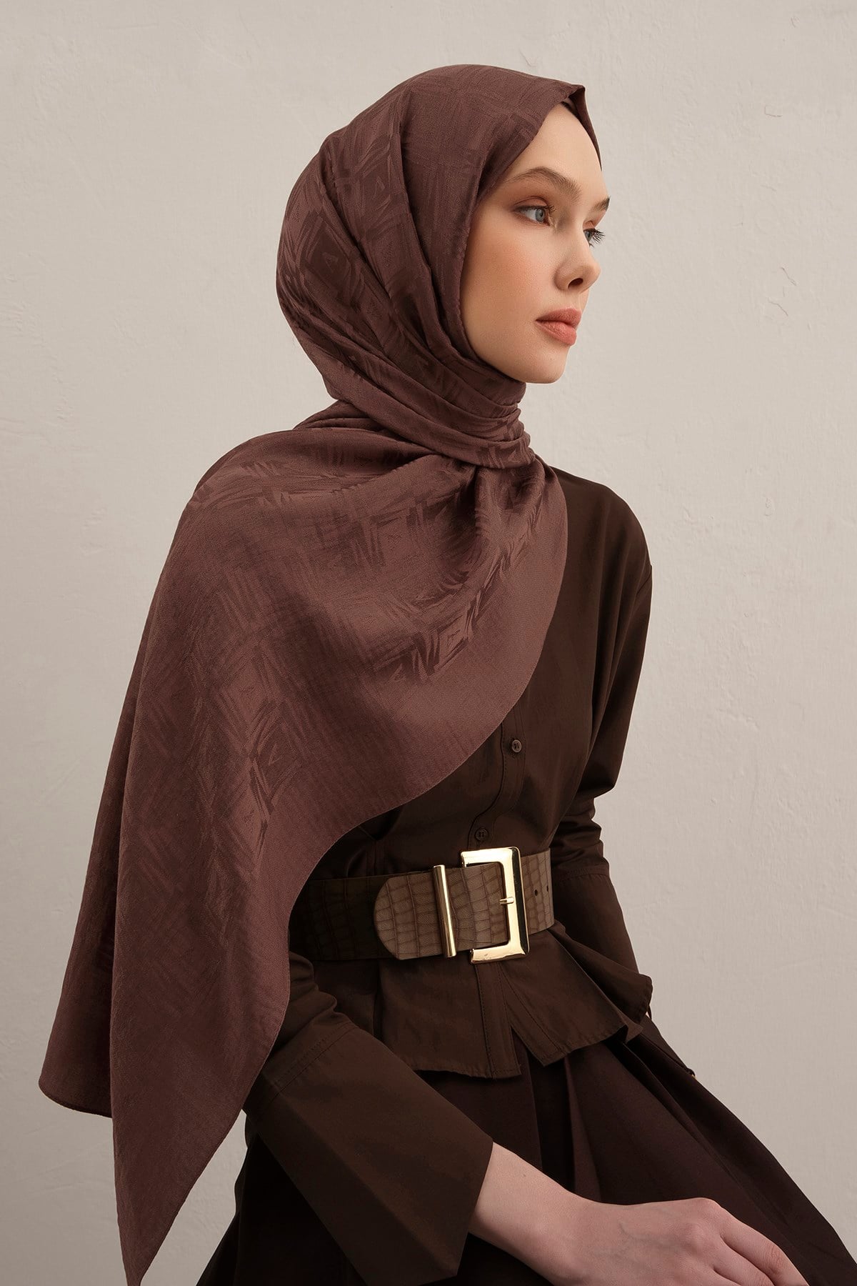 Armine Lyocell Şal - Logo Desen - ALY6-16