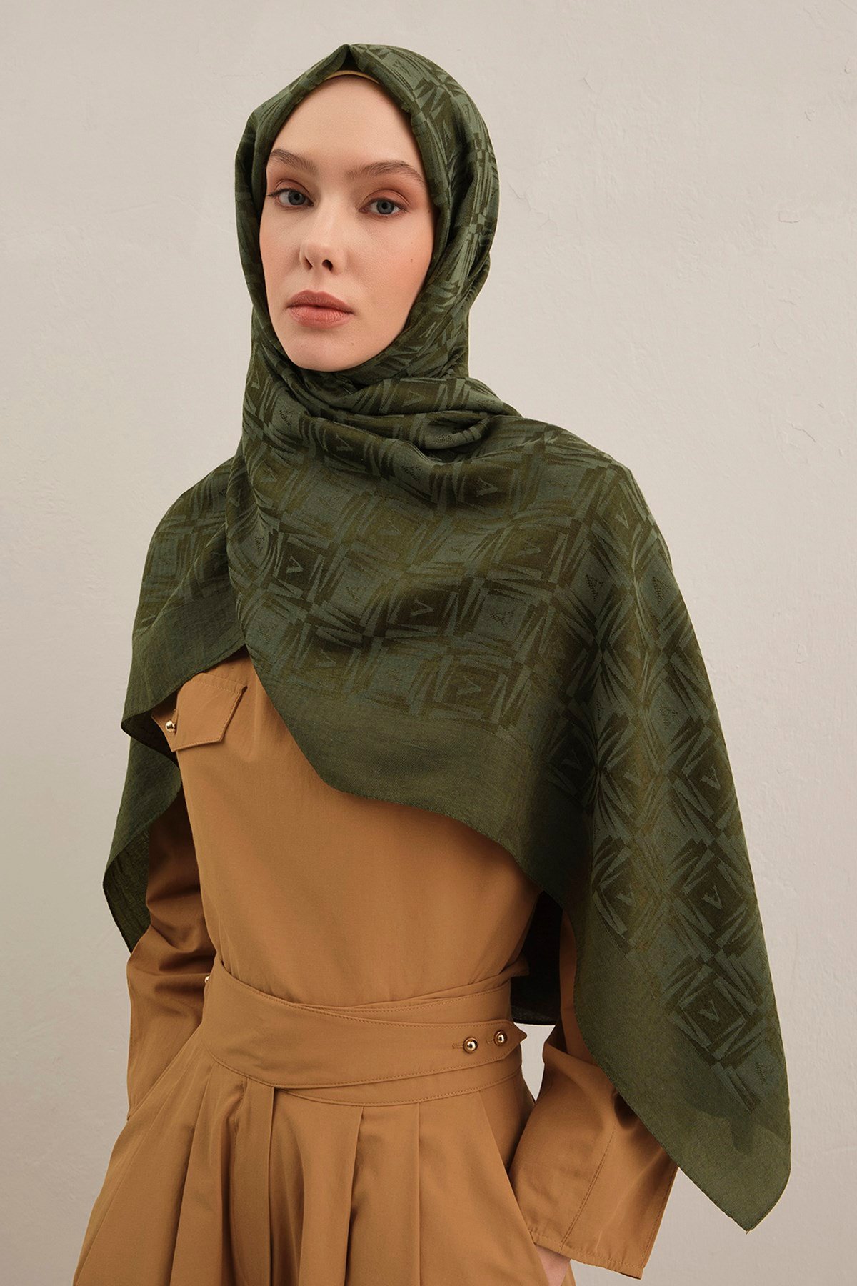 Armine Lyocell Şal - Logo Desen - ALY6-49