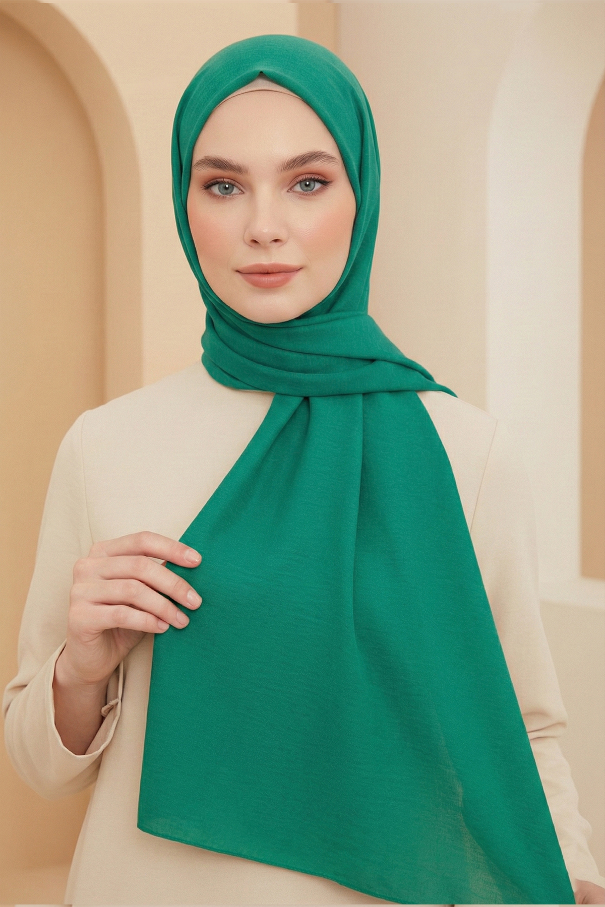 Armine Naturel Soft Şal - 77 - Yeşil