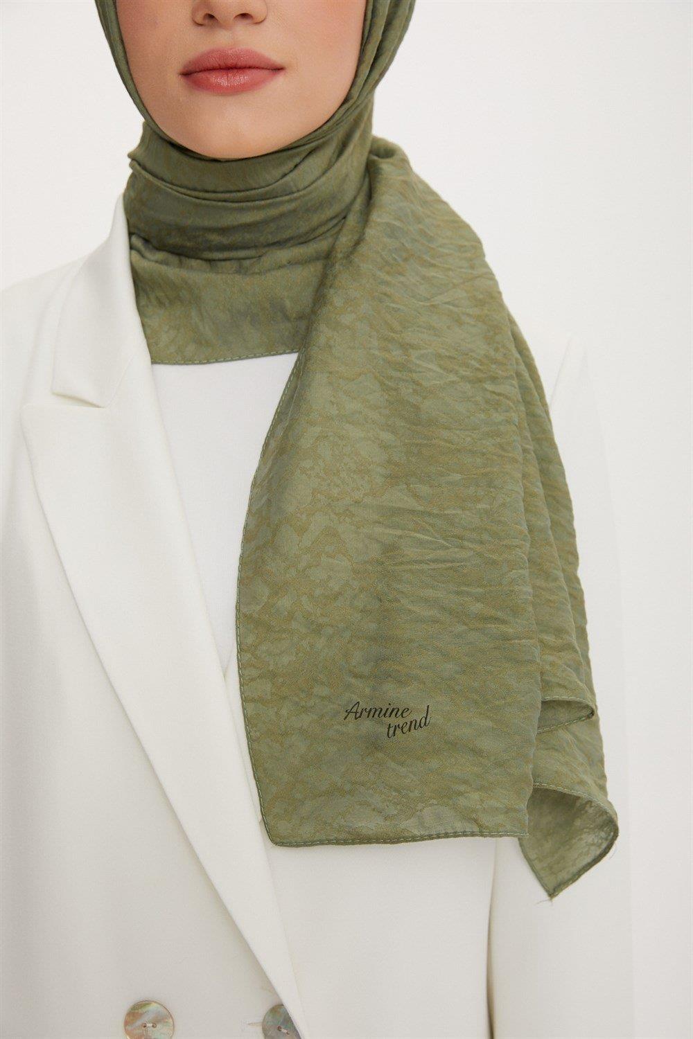 Armine Outlet, Organik Koton Şal - 542 - Yeşil