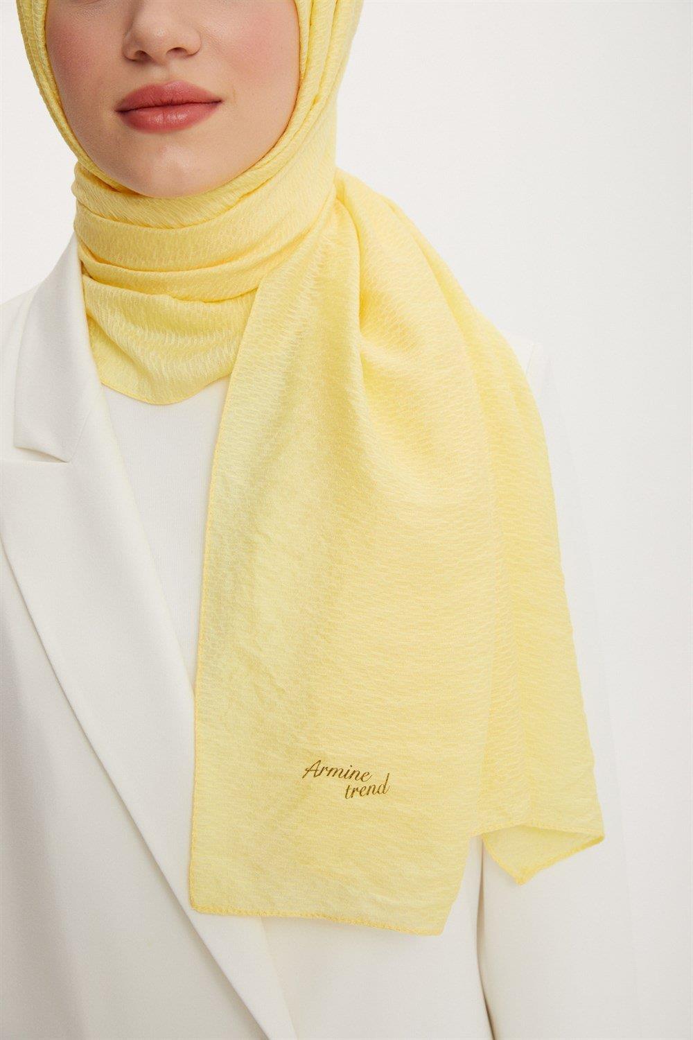 Armine Outlet, Organik Koton Şal - 562 - Sarı