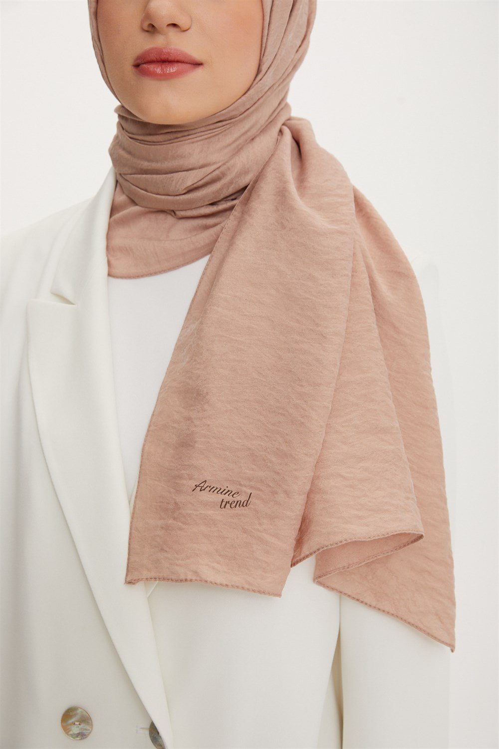 Armine Şal - Vega Bulut Desen - Modal Kumaş - 3'lü Set - Mor, Pembe, Kahve