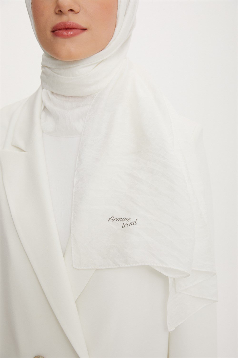 Armine Şal - Vega Bulut Desen - Modal Kumaş - 3'lü Set - Gri, Beyaz, Siyah