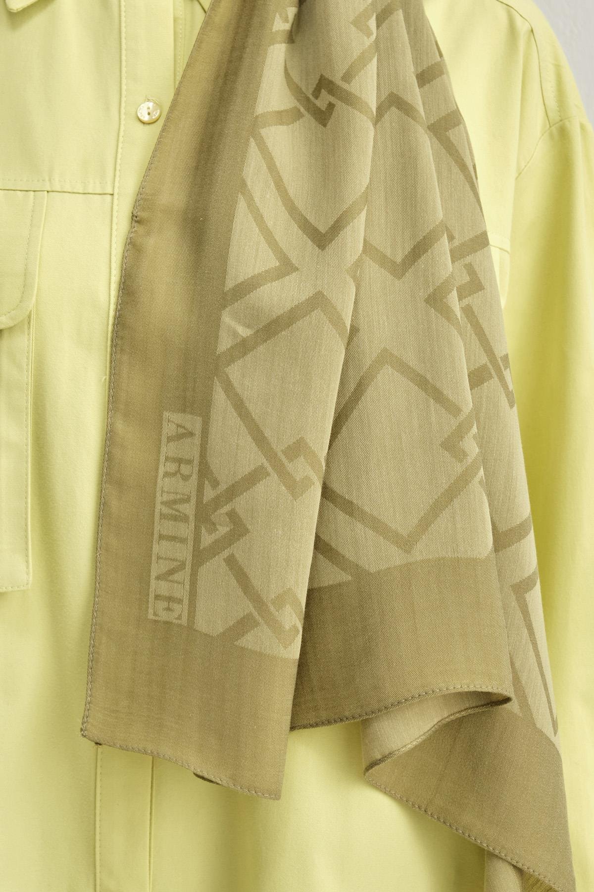 Armine Tensel İpek Şal 2 - Zincir Desen - 3297 - Yeşil