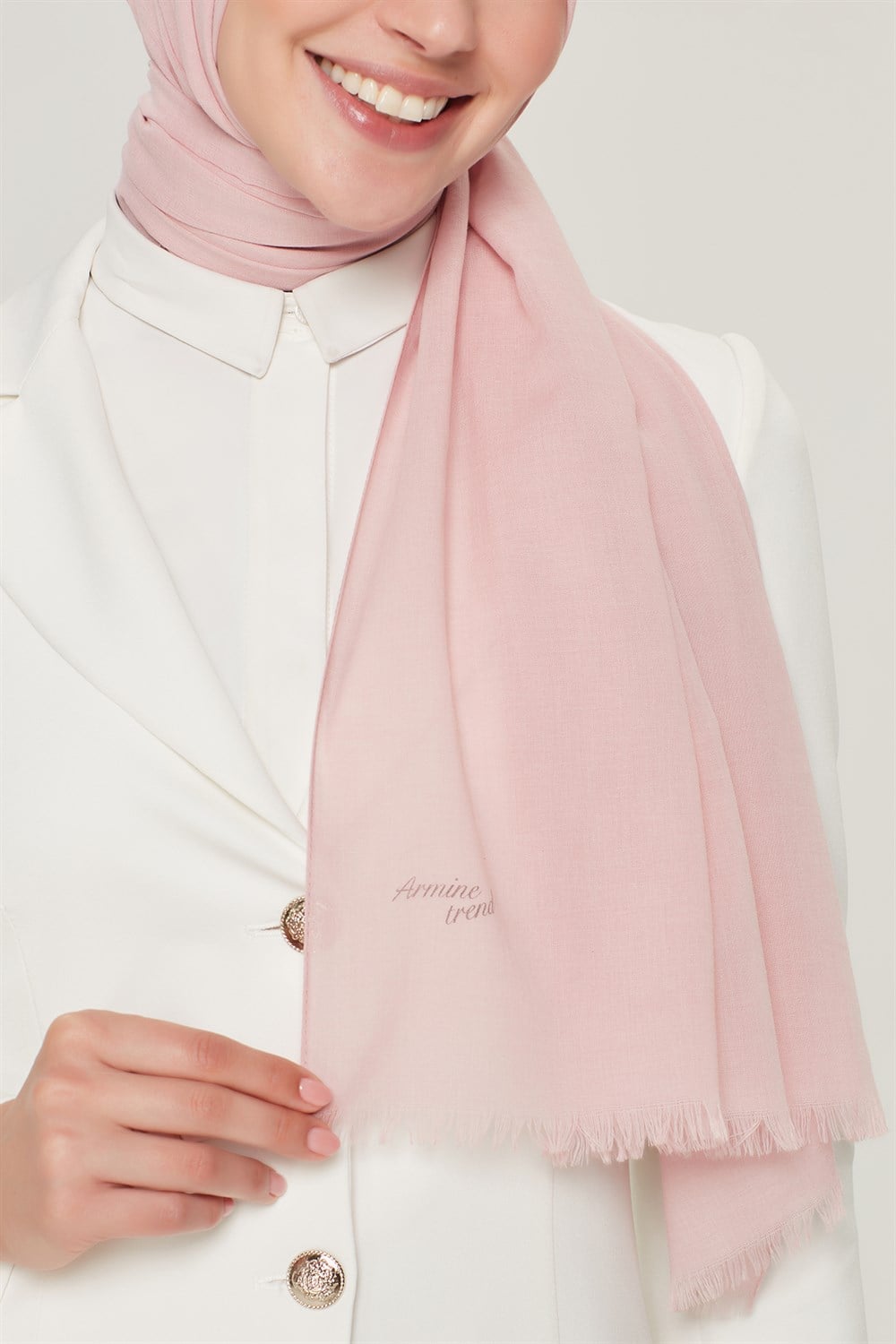 Armine Trend Adalia Şal - Pamuklu - ATSADL-2561 - Açık Pembe