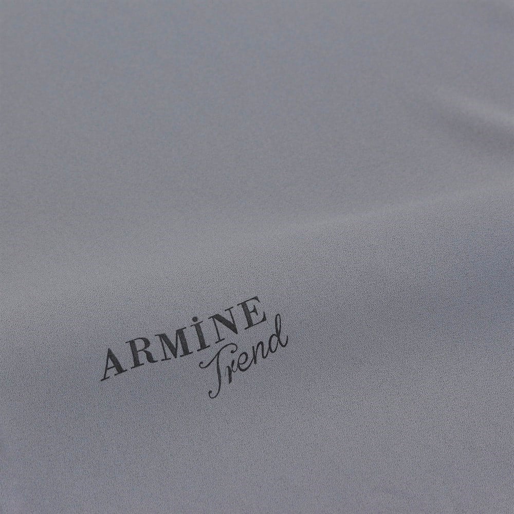 Armine Trend Crep Şal Düz Renk  - 12 - Gri