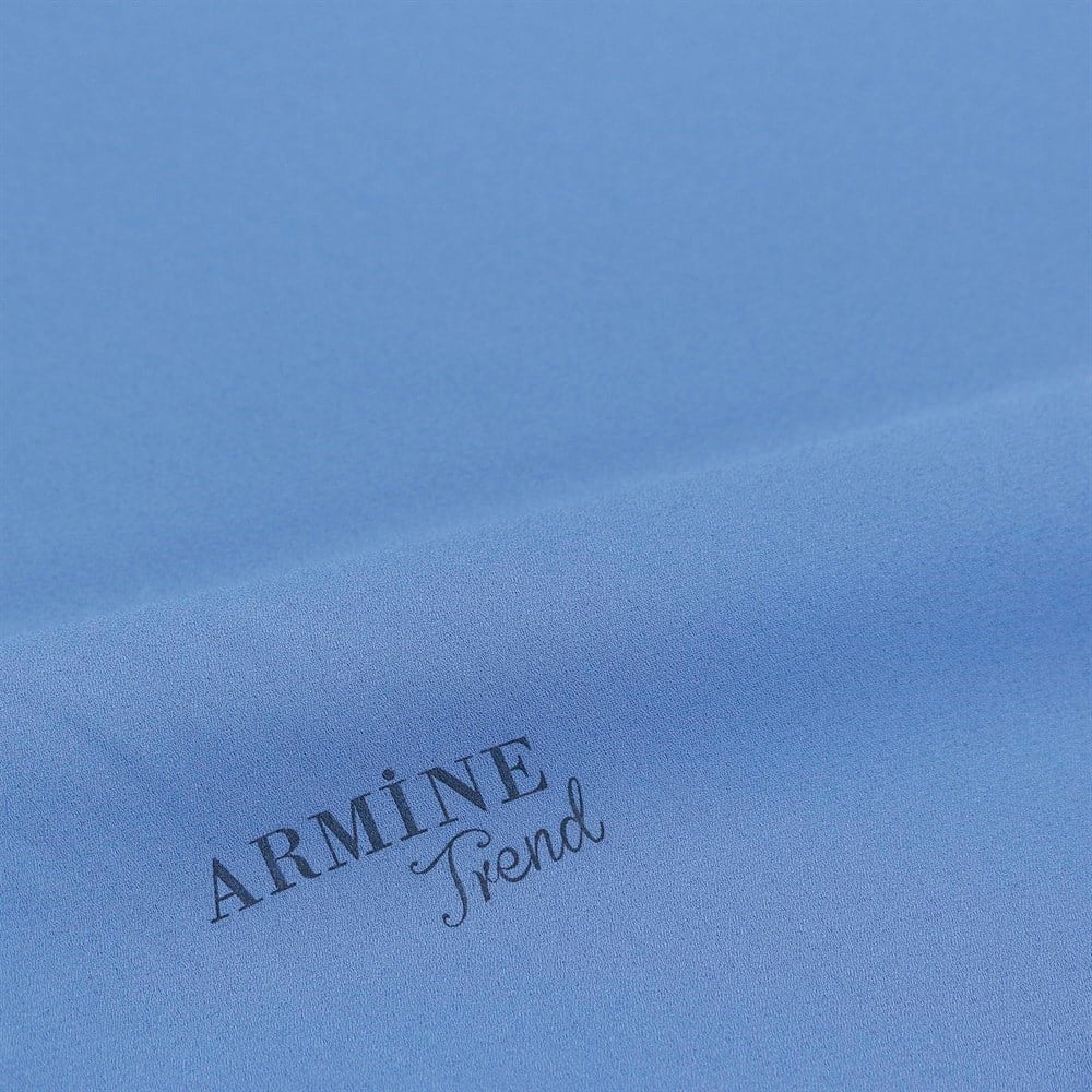 Armine Trend Crep Şal Düz Renk  - 22 - İndigo