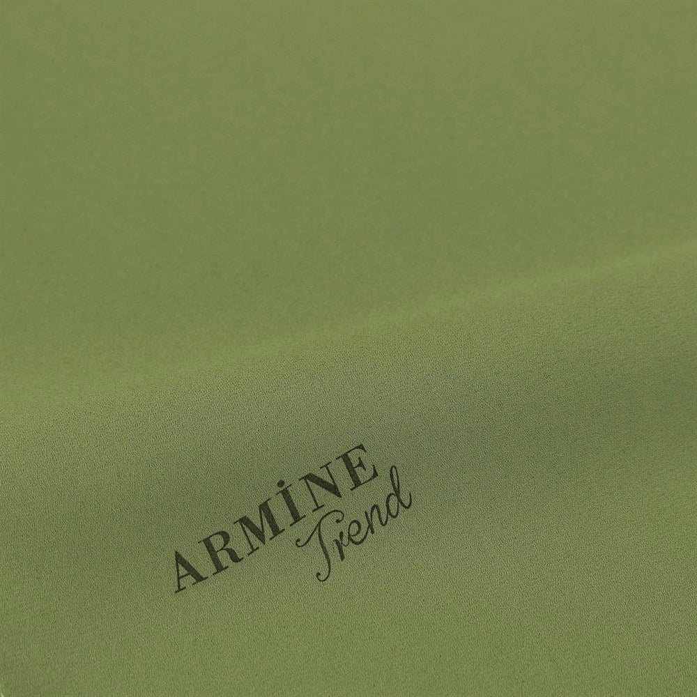 Armine Trend Crep Şal Düz Renk  - 25 - Yeşil