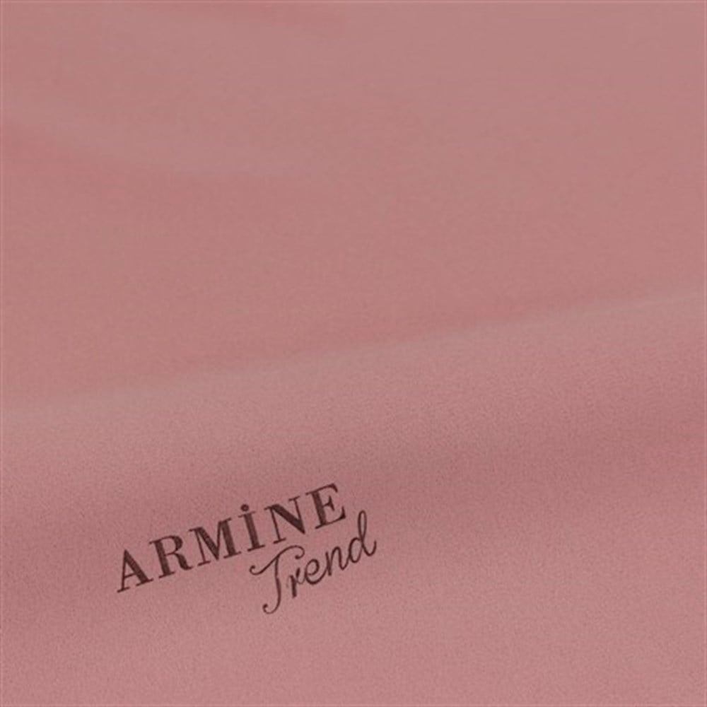 Armine Trend Crep Şal Düz Renk  - 5 - Pembe