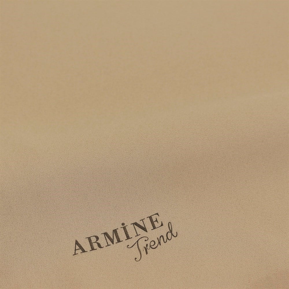 Armine Trend Crep Şal Düz Renk  - 58 - Bej