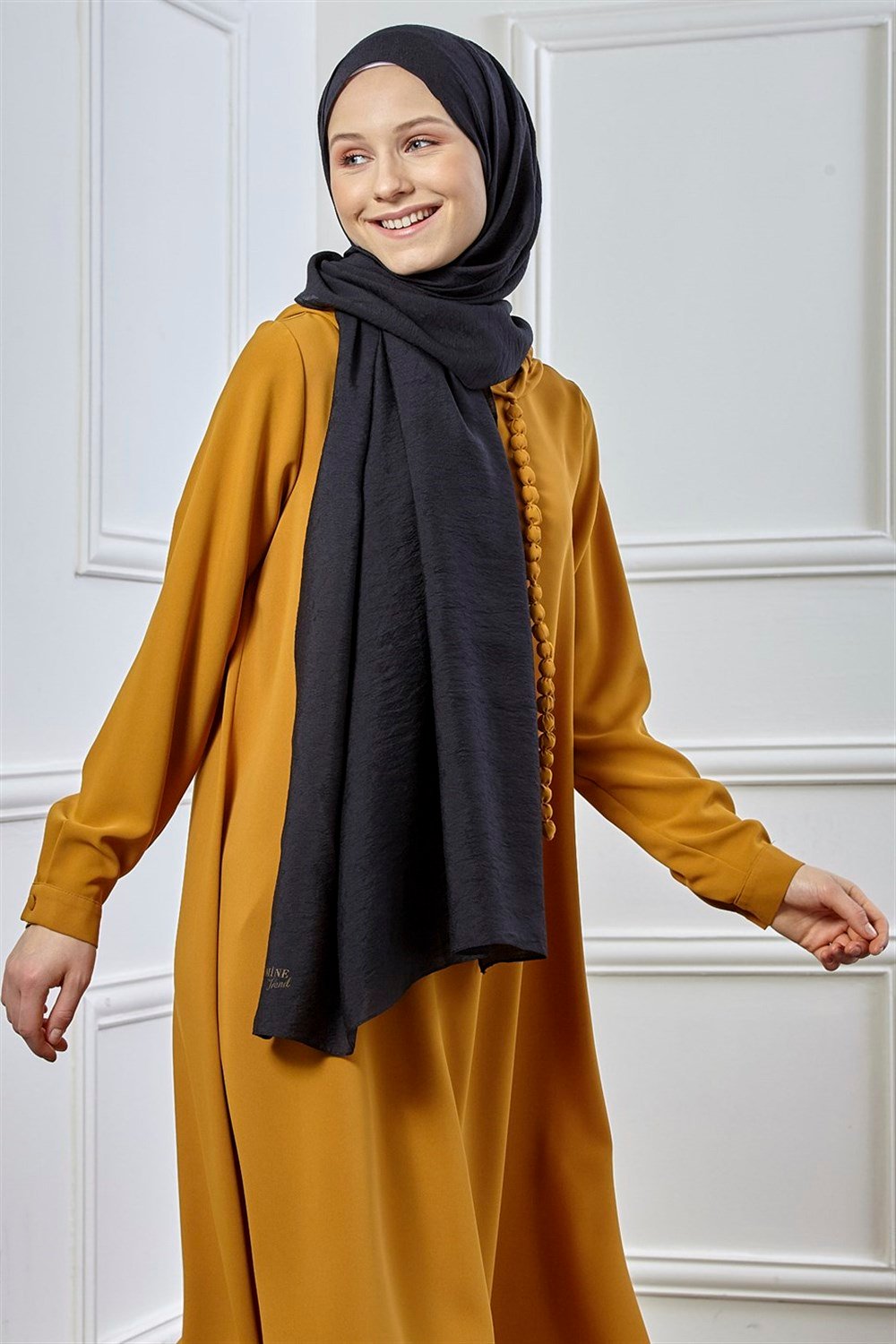 Armine Trend Elisa Şal - Siyah - ATSE01