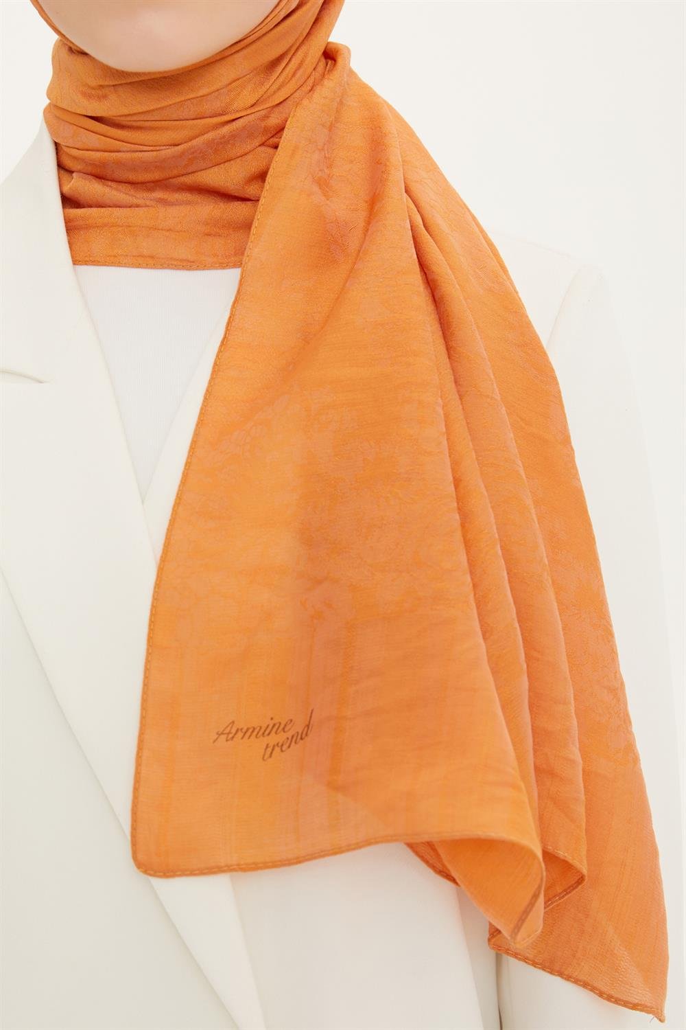 Armine Trend Işıl Şal 1 - Pamuklu - ATS1ISL-450 - Turuncu