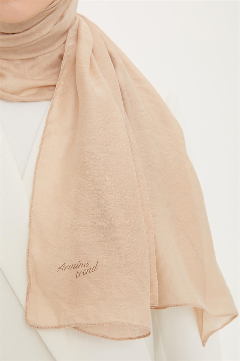 Armine Trend Işıl Şal 1 - Pamuklu - ATS1ISL-492 - Sütlü Kahve