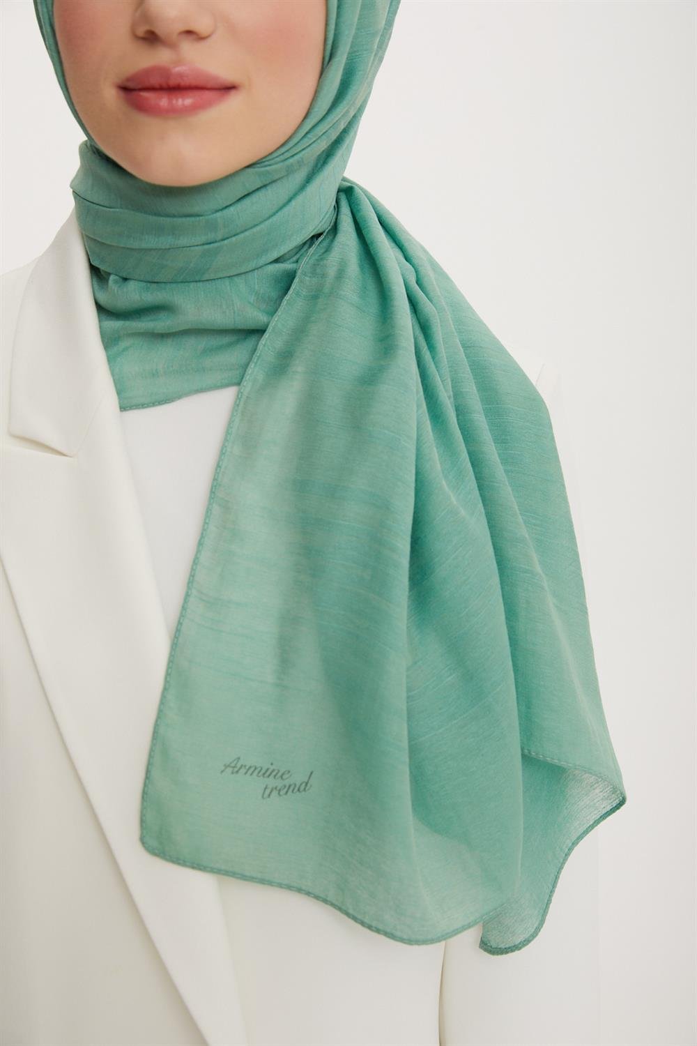 Armine Trend Işıl Şal 2 - Pamuklu - ATS2ISL-422 - Yeşil