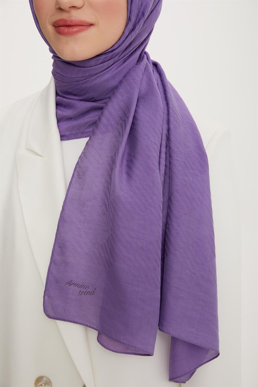 Armine Trend Işıl Şal - Pamuklu - ATS3ISL - 3'lü Set - Yeşil, Eflatun, Hardal Sarısı