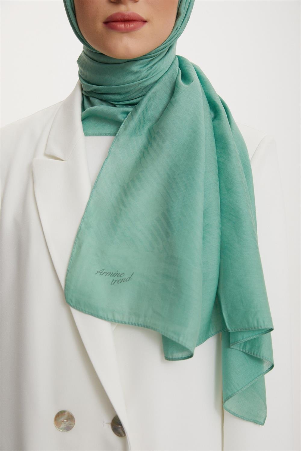 Armine Trend Işıl Şal - Pamuklu - ATS3ISL - 3'lü Set - Yeşil, Eflatun, Hardal Sarısı
