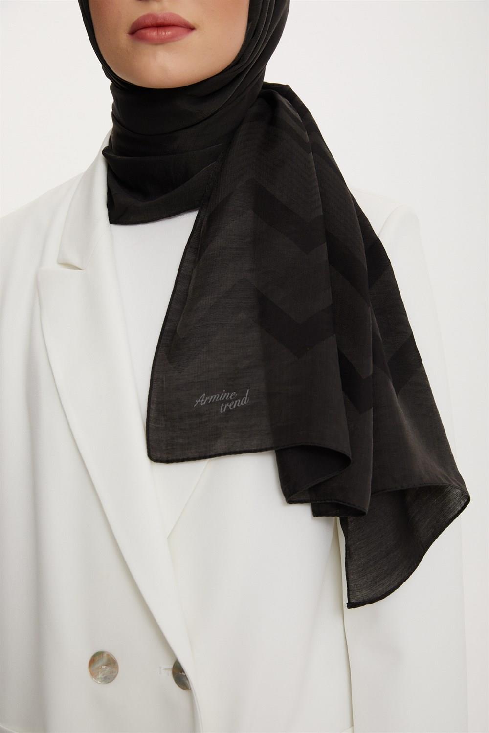 Armine Trend Işıl Şal - Pamuklu - ATS5ISL - 3'lü Set - Kırmızı, Açık Kahverengi, Siyah   