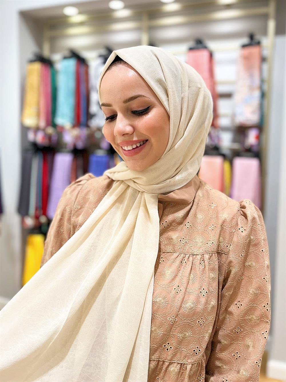 Armine Trend Krinkıl Şifon Şal - ATSKRN-17 - Renk