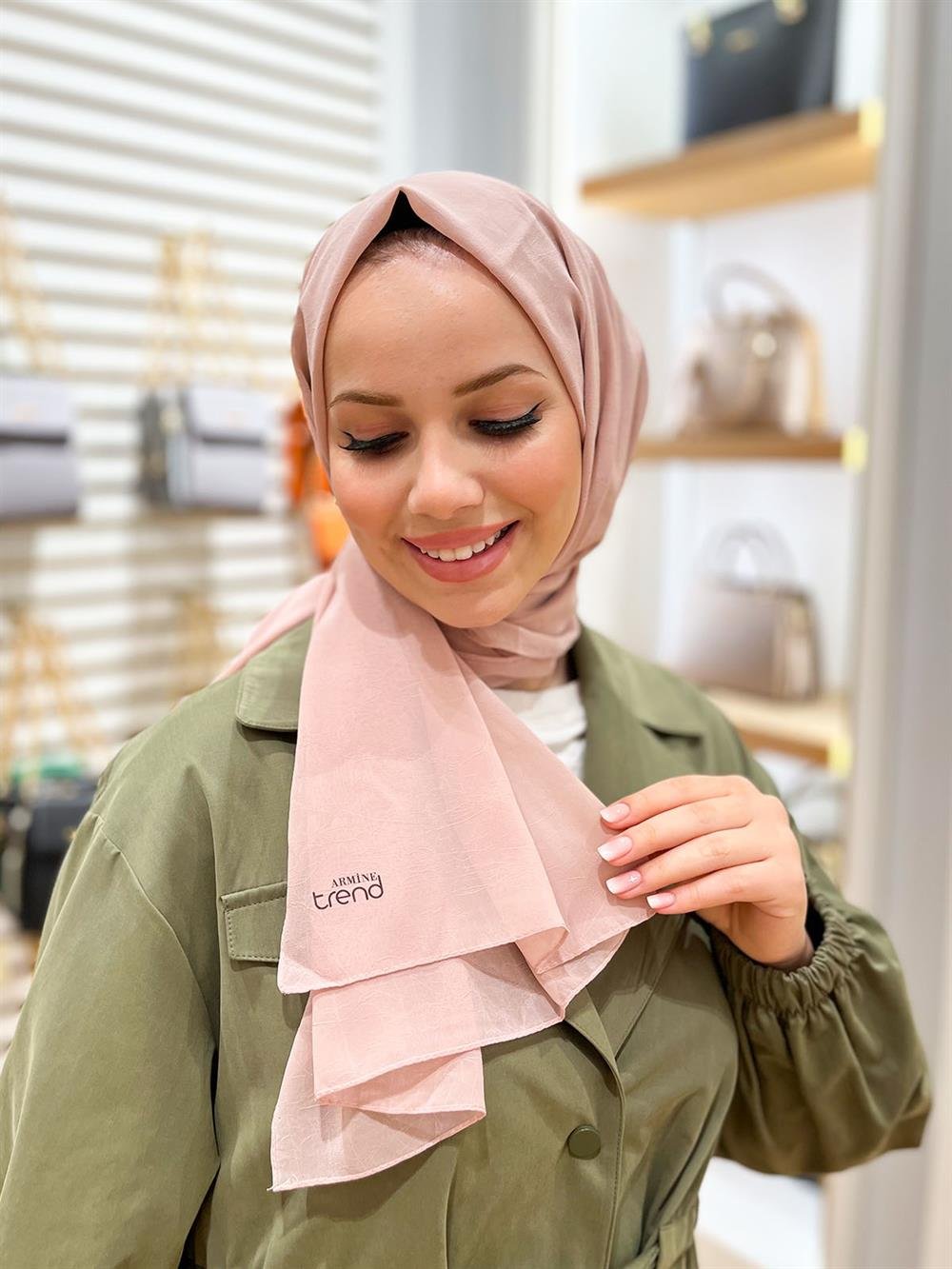 Armine Trend Krinkıl Şifon Şal - ATSKRN-23 - Renk