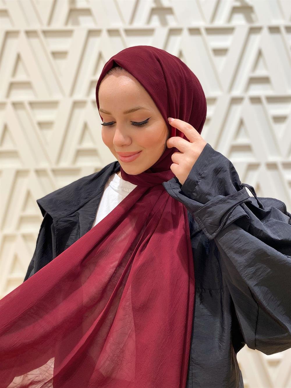 Armine Trend Krinkıl Şifon Şal - ATSKRN-30 - Renk