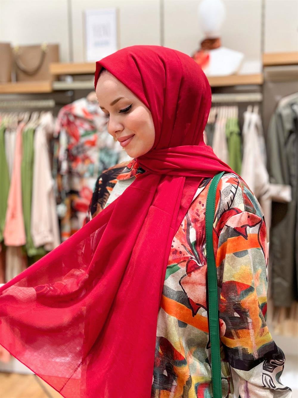 Armine Trend Krinkıl Şifon Şal - ATSKRN-07 - Renk