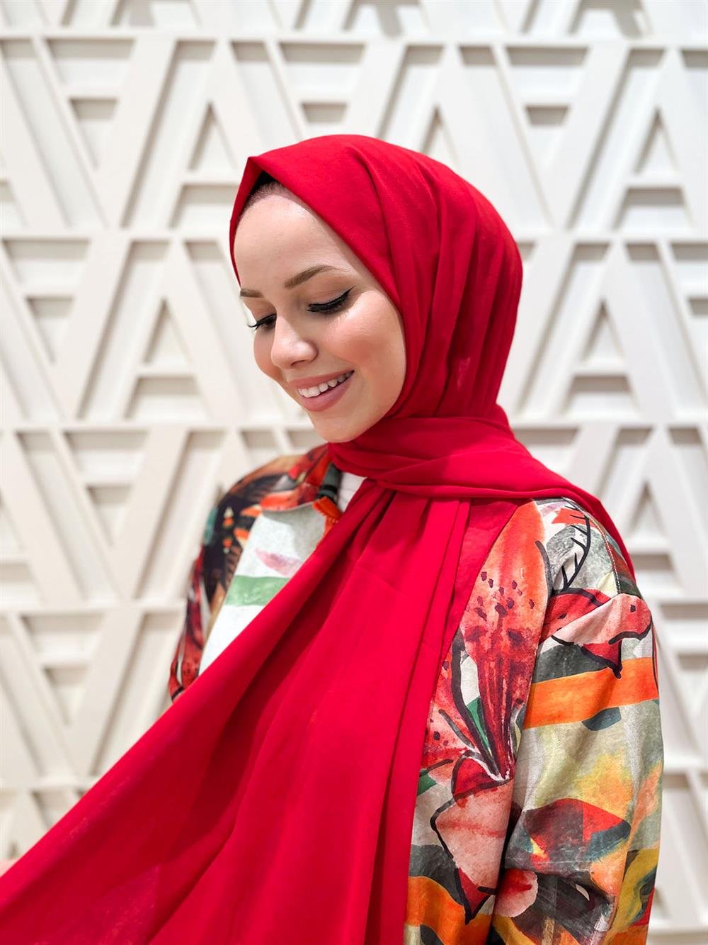 Armine Trend Krinkıl Şifon Şal - ATSKRN-07 - Renk