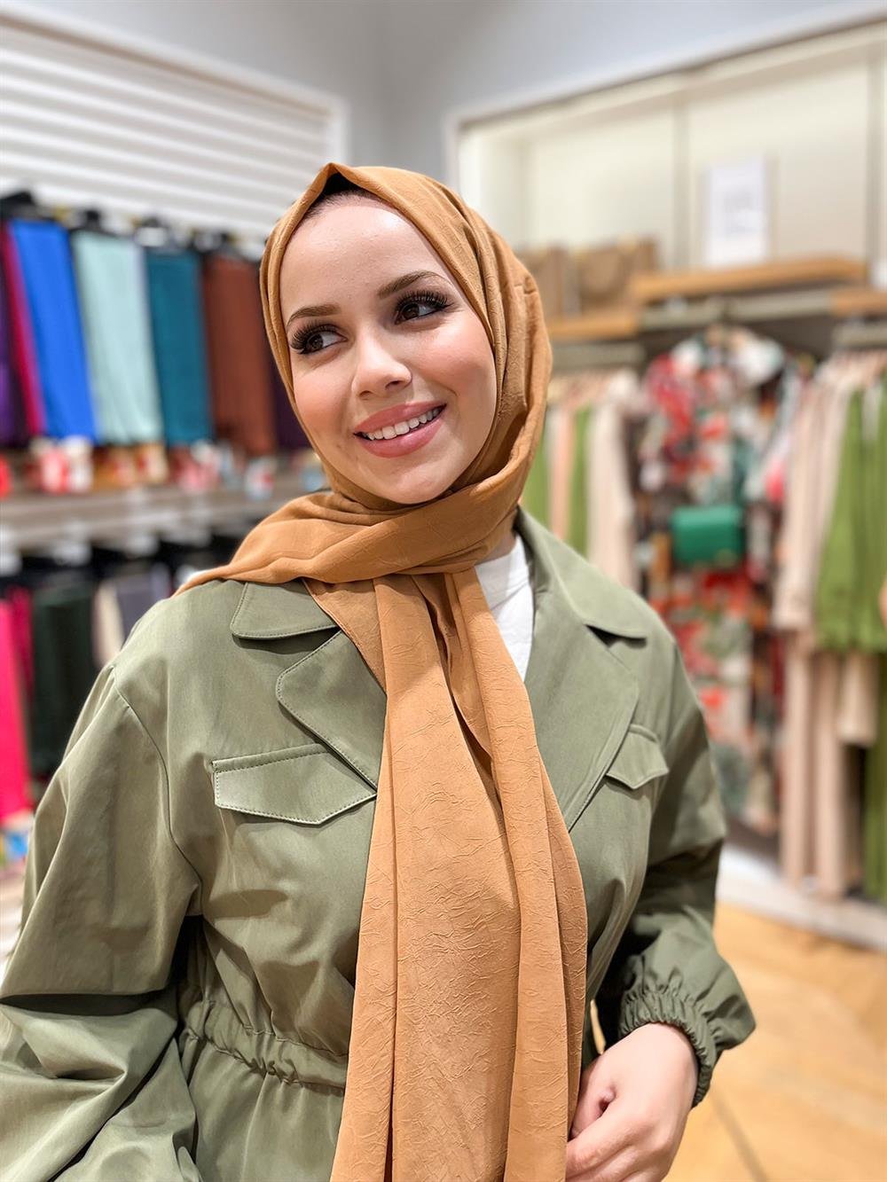 Armine Trend Krinkıl Şifon Şal - ATSKRN-21 - Renk