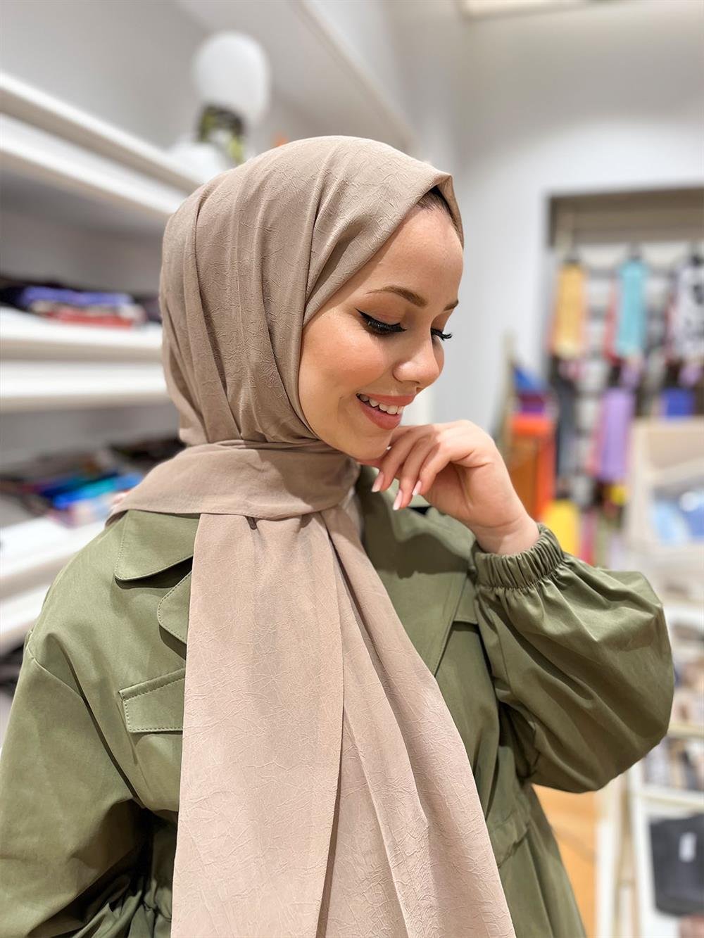 Armine Trend Krinkıl Şifon Şal - ATSKRN-12 - Renk