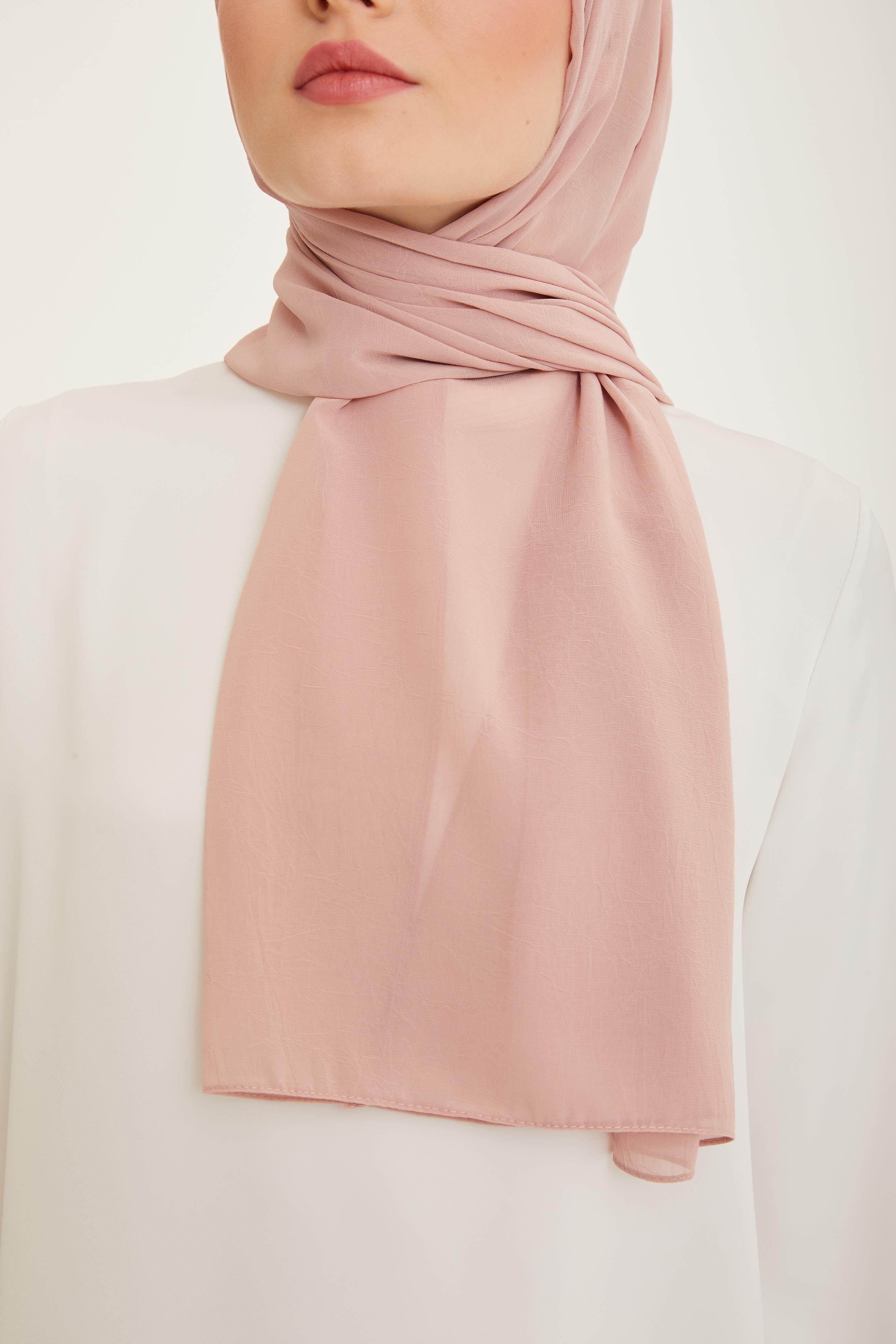 Armine Trend Krinkıl Şifon Şal - ATSKRN - 3'lü Set - Pembe Tonları