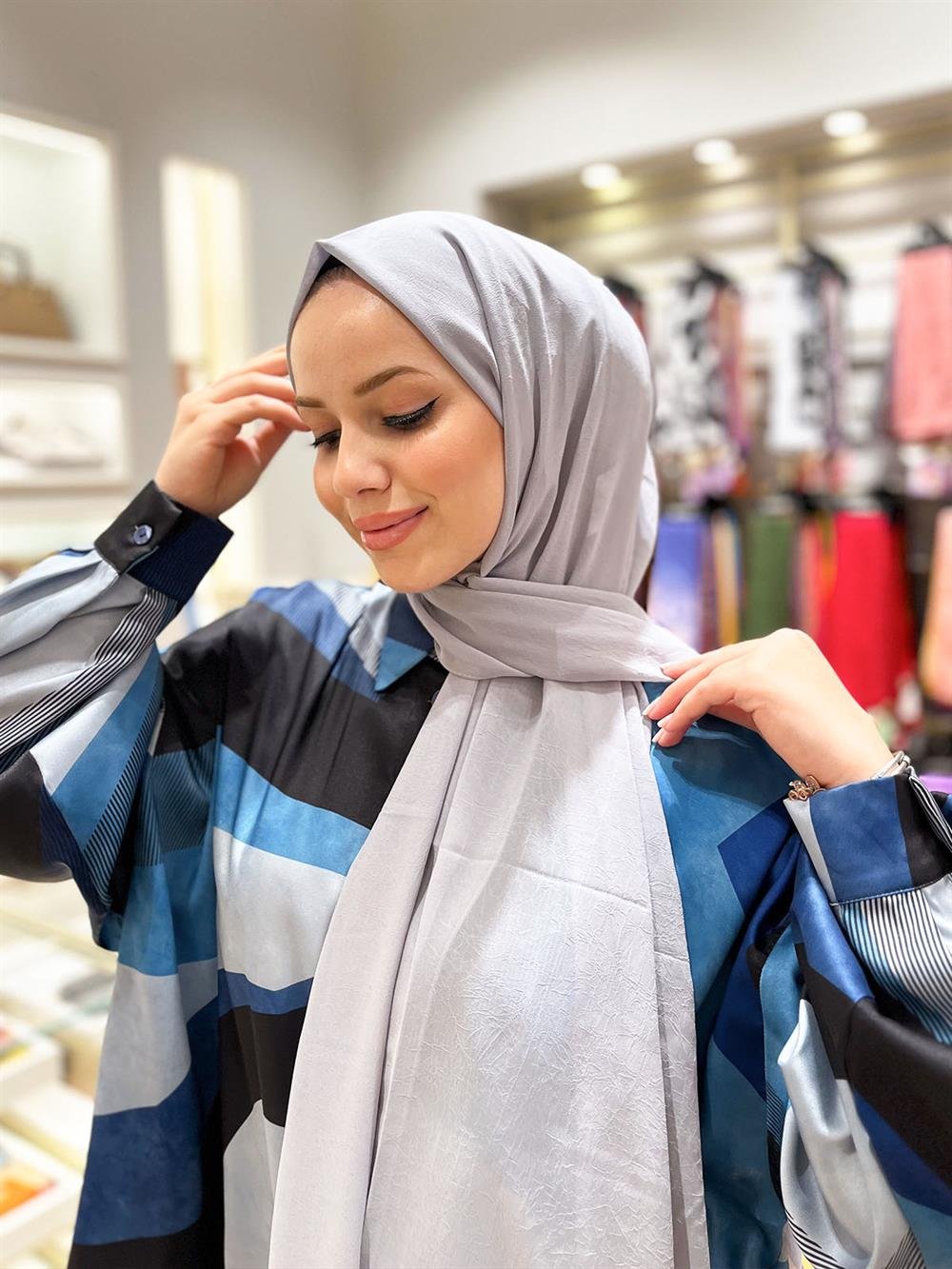 Armine Trend Krinkıl Şifon Şal - ATSKRN-08 - Renk