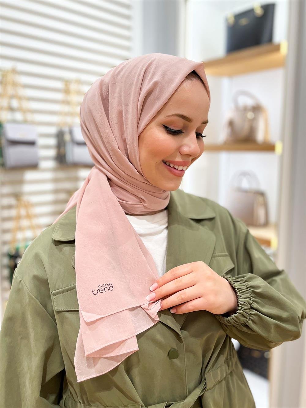 Armine Trend Krinkıl Şifon Şal - ATSKRN-23 - Renk