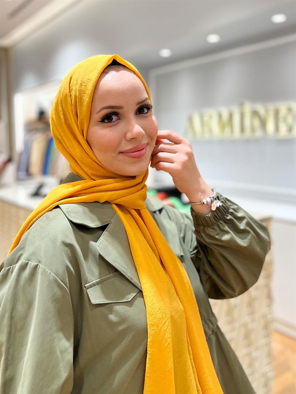 Armine Trend Krinkıl Şifon Şal - ATSKRN-35 - Renk