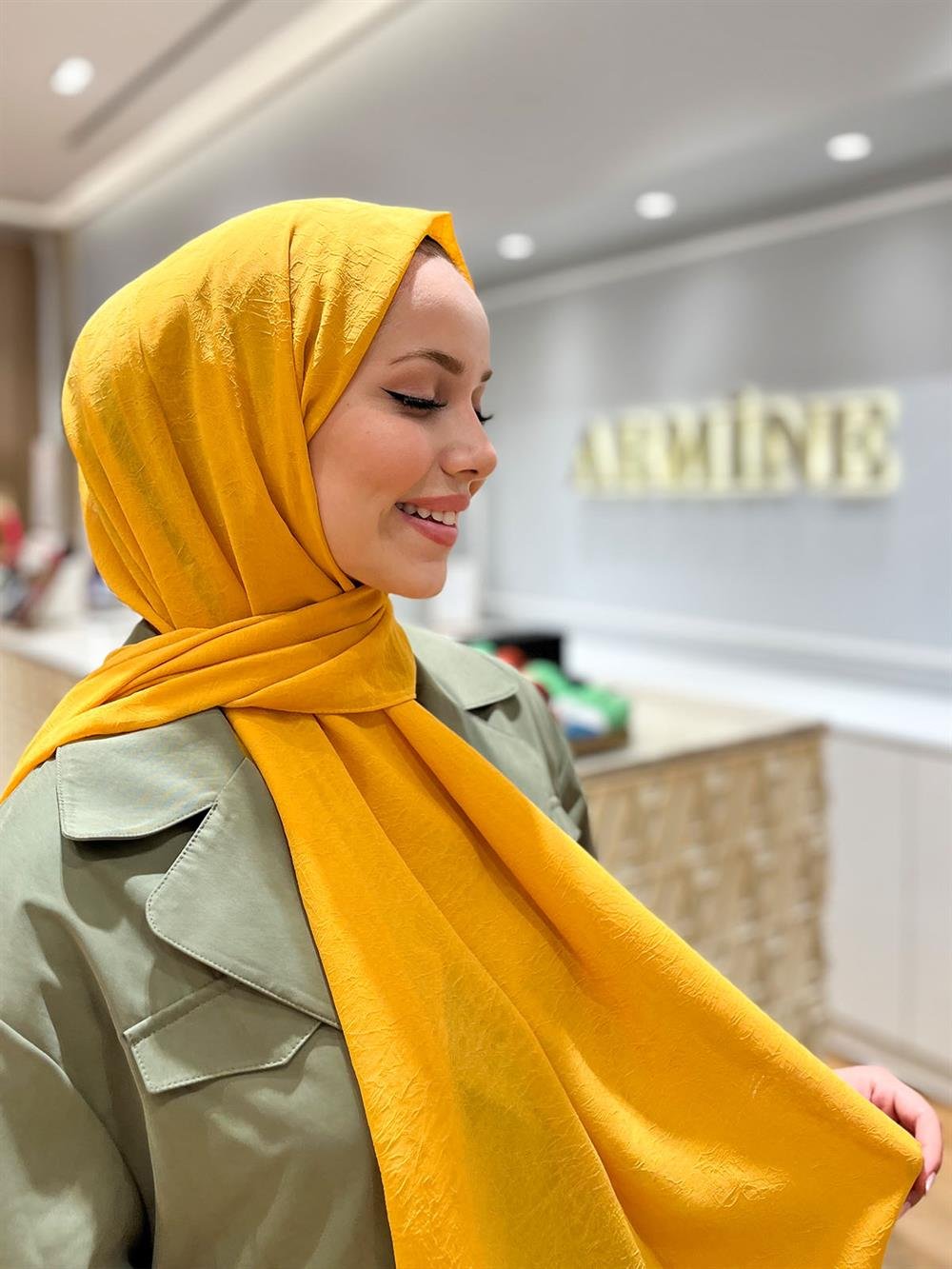 Armine Trend Krinkıl Şifon Şal - ATSKRN-35 - Renk