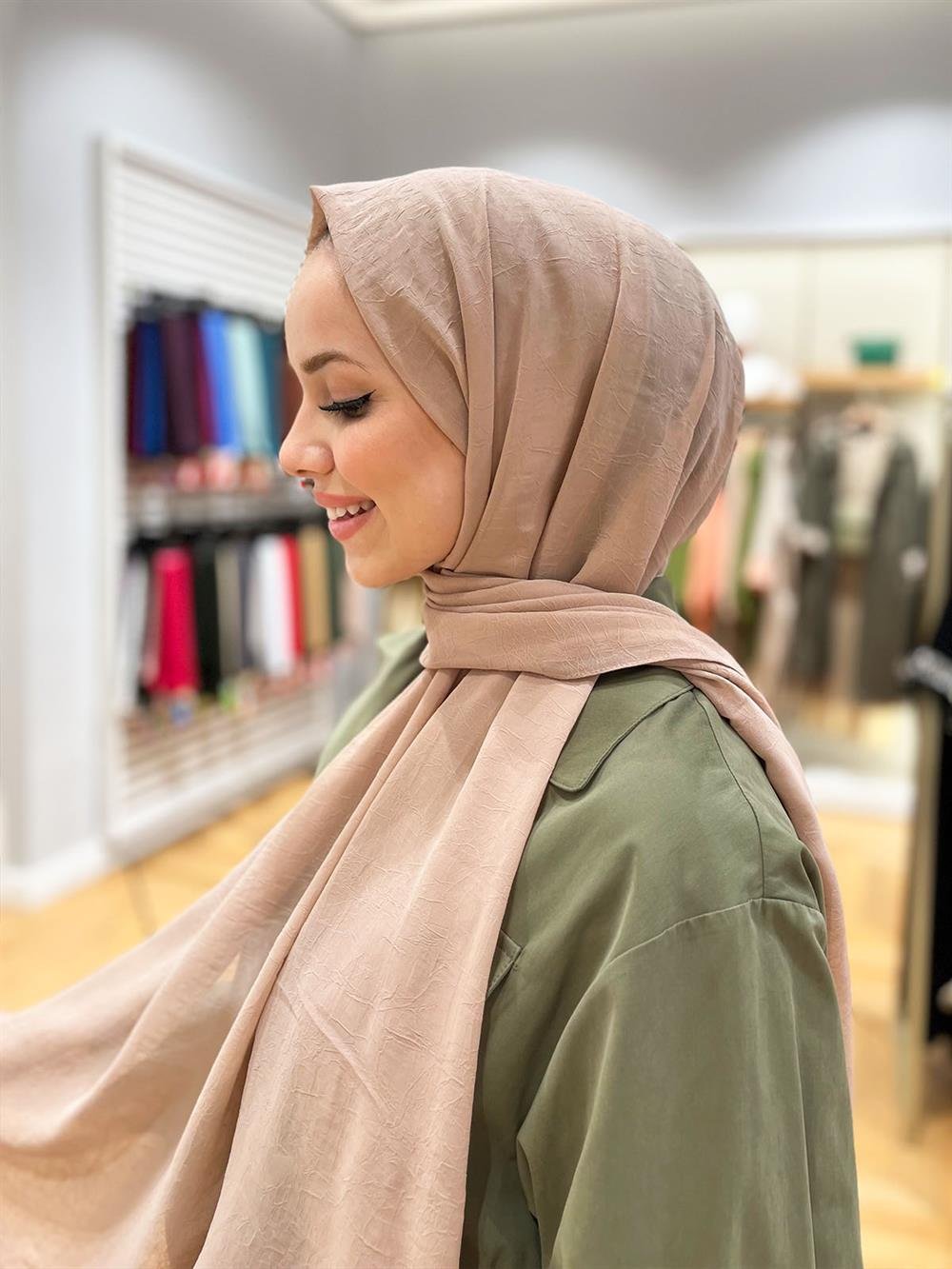 Armine Trend Krinkıl Şifon Şal - ATSKRN-15 - Renk