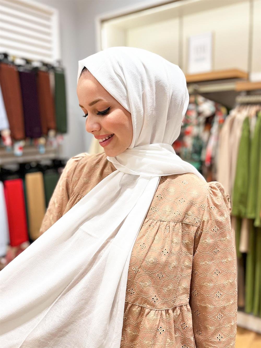 Armine Trend Krinkıl Şifon Şal - ATSKRN-03 - Renk