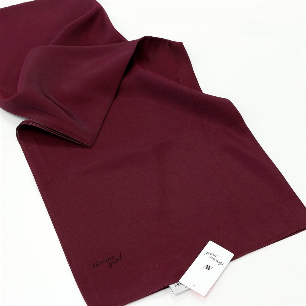 Armine Trend Modal Şal - Düz Renk - Mürdüm - MDZ01-148