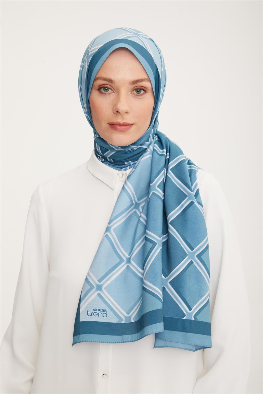 Armine Trend Modal Şal - Karo Desen - 5338-25