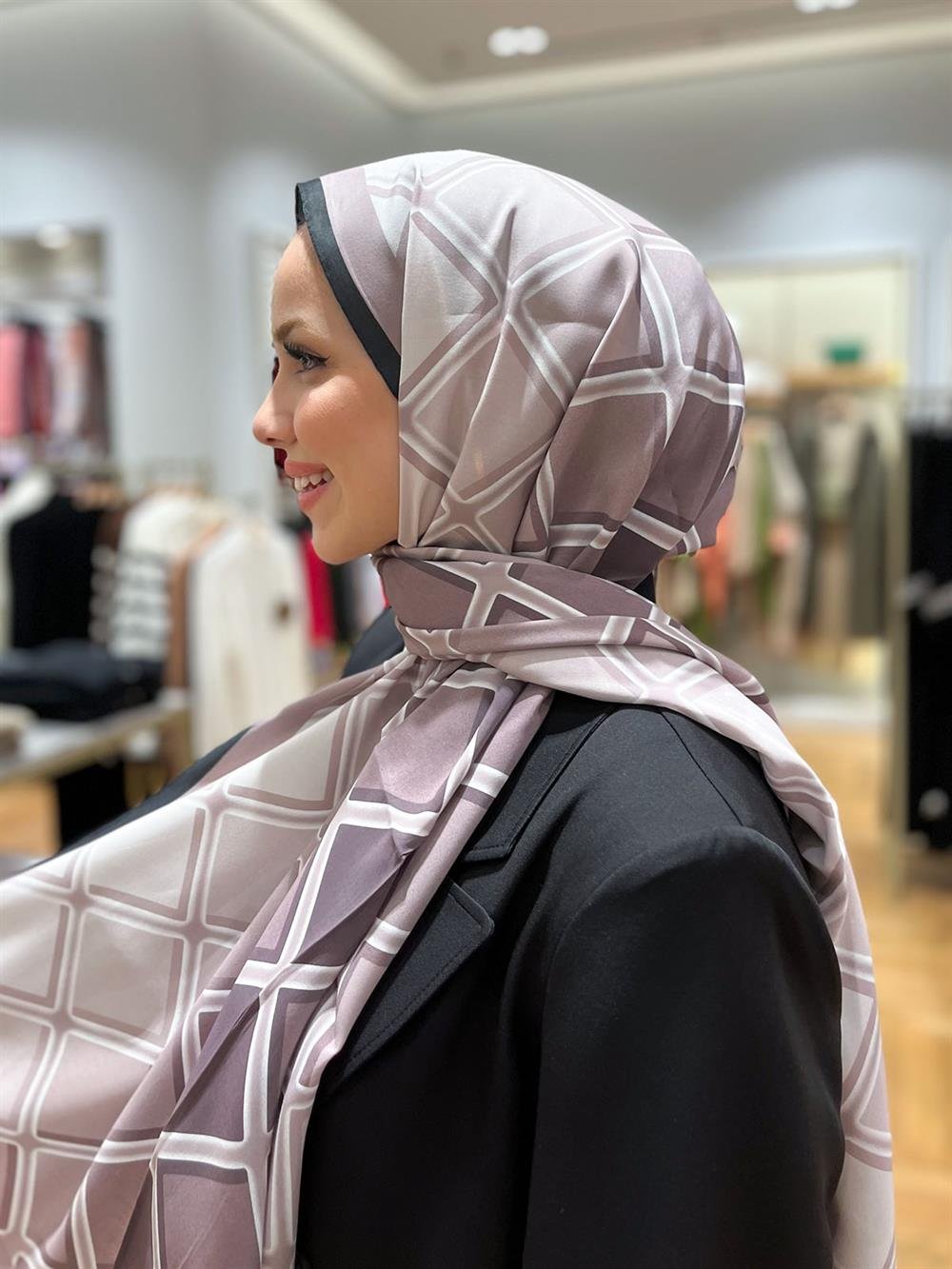 Armine Trend Modal Şal - Karo Desen - 5338-03