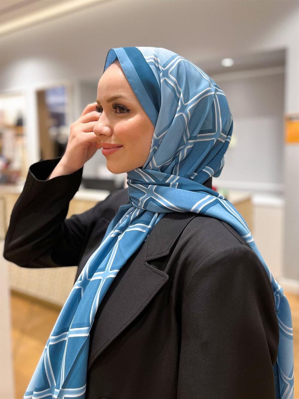 Armine Trend Modal Şal - Karo Desen - 5338-25