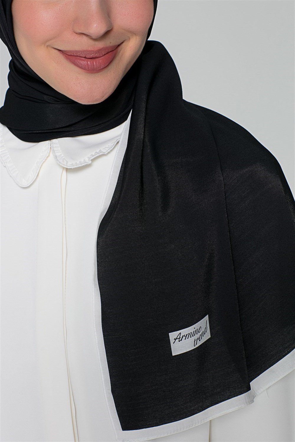 Armine Trend Modal Şal - Siyah - MD3611-01